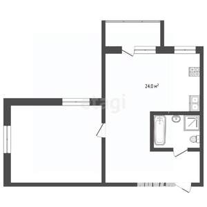 2-к квартира, вторичка, 50м2, 2/10 этаж