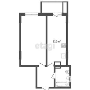 1-к квартира, вторичка, 38м2, 11/24 этаж