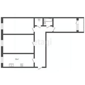 3-к квартира, вторичка, 64м2, 9/9 этаж