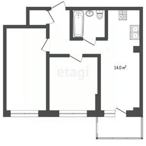 2-к квартира, вторичка, 56м2, 4/24 этаж