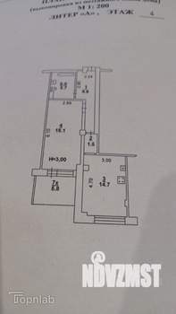 1-к квартира, вторичка, 53м2, 3/5 этаж