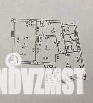 2-к квартира, вторичка, 82м2, 8/19 этаж