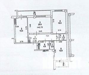 3-к квартира, вторичка, 84м2, 5/17 этаж