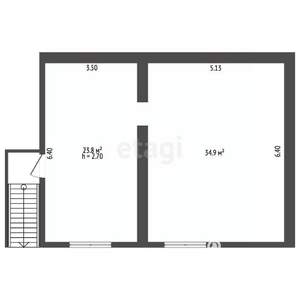 1-к квартира, вторичка, 59м2, 1/4 этаж