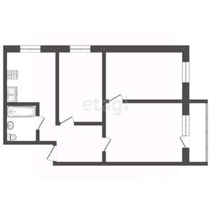 3-к квартира, вторичка, 60м2, 1/5 этаж