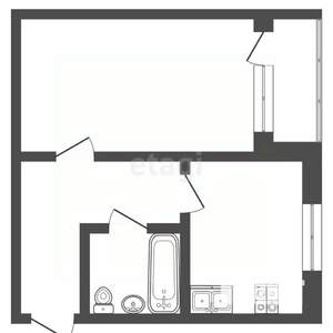 1-к квартира, вторичка, 37м2, 9/10 этаж
