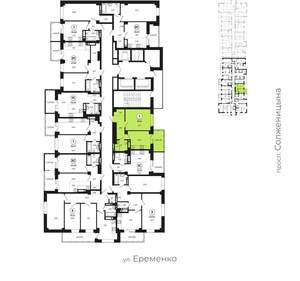 1-к квартира, вторичка, 39м2, 8/24 этаж