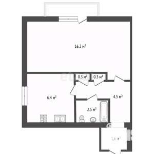 1-к квартира, вторичка, 32м2, 8/10 этаж