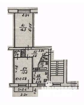 2-к квартира, вторичка, 49м2, 4/5 этаж