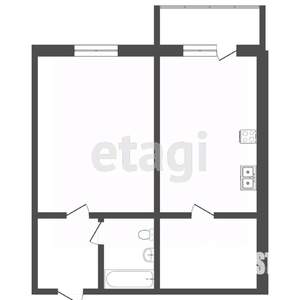 1-к квартира, вторичка, 43м2, 4/16 этаж
