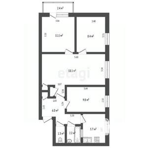 4-к квартира, вторичка, 63м2, 4/5 этаж