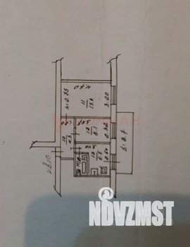 2-к квартира, вторичка, 38м2, 2/2 этаж