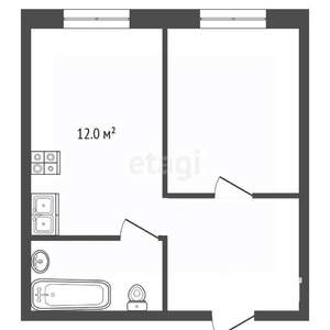 1-к квартира, вторичка, 40м2, 16/26 этаж