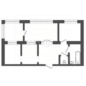 2-к квартира, вторичка, 53м2, 13/16 этаж
