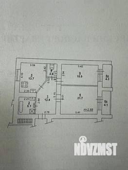 2-к квартира, вторичка, 71м2, 2/15 этаж