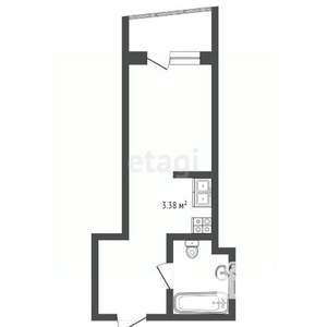 Студия квартира, вторичка, 30м2, 7/26 этаж