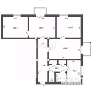 4-к квартира, вторичка, 83м2, 5/5 этаж