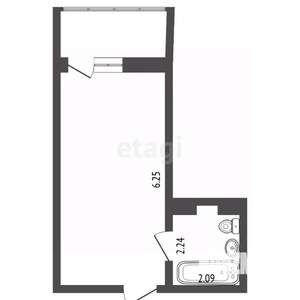 Студия квартира, вторичка, 22м2, 15/19 этаж