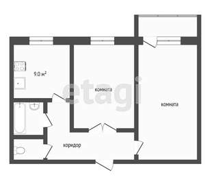 2-к квартира, вторичка, 45м2, 8/9 этаж