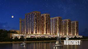 1-к квартира, строящийся дом, 38м2, 23/25 этаж