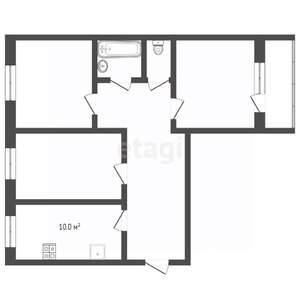 3-к квартира, вторичка, 65м2, 8/9 этаж
