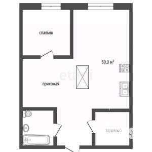 2-к квартира, вторичка, 56м2, 28/30 этаж