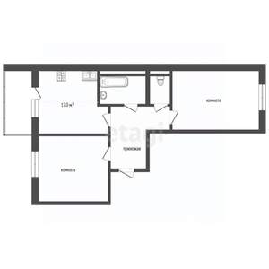 2-к квартира, вторичка, 57м2, 7/9 этаж