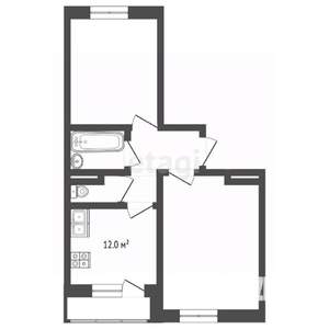 2-к квартира, вторичка, 65м2, 5/17 этаж