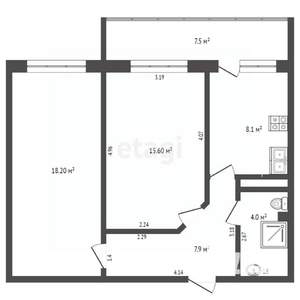 2-к квартира, вторичка, 98м2, 2/3 этаж