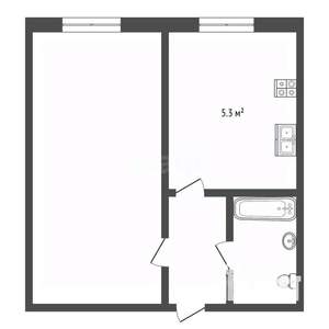 2-к квартира, вторичка, 35м2, 3/5 этаж