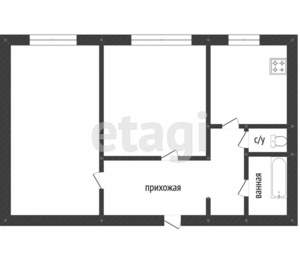 2-к квартира, вторичка, 56м2, 4/5 этаж