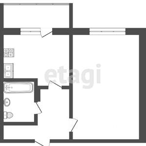 1-к квартира, вторичка, 31м2, 1/5 этаж