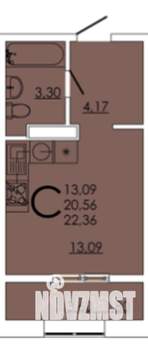 Студия квартира, сданный дом, 22м2, 18/20 этаж