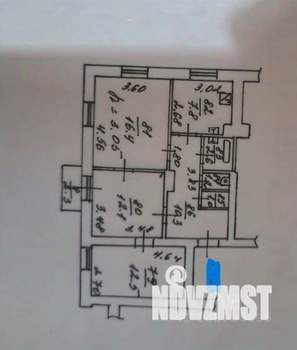 3-к квартира, вторичка, 64м2, 5/5 этаж