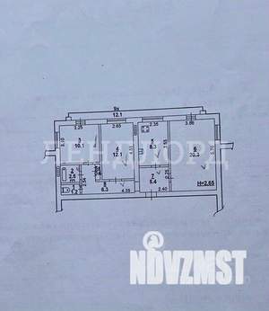 3-к квартира, вторичка, 67м2, 7/14 этаж