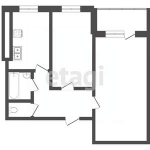 2-к квартира, вторичка, 44м2, 7/9 этаж