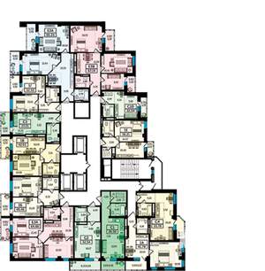 2-к квартира, строящийся дом, 66м2, 15/25 этаж