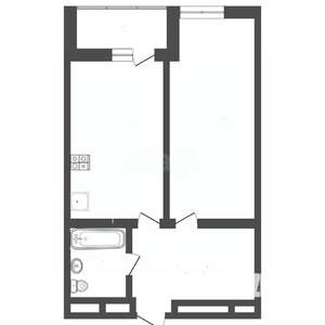 1-к квартира, вторичка, 57м2, 4/24 этаж