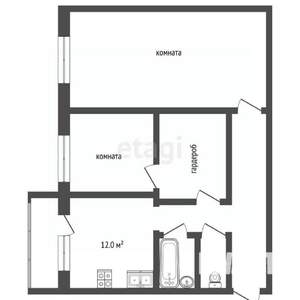 2-к квартира, вторичка, 60м2, 13/16 этаж