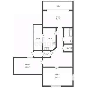 3-к квартира, вторичка, 122м2, 1/3 этаж