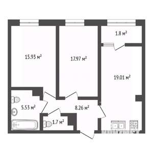 2-к квартира, вторичка, 70м2, 9/10 этаж