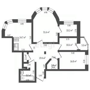 4-к квартира, вторичка, 136м2, 12/14 этаж