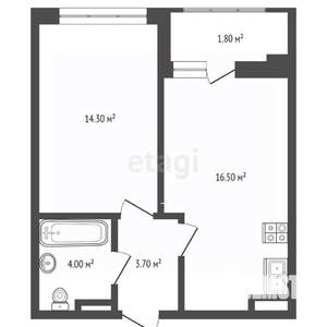 1-к квартира, вторичка, 37м2, 5/24 этаж