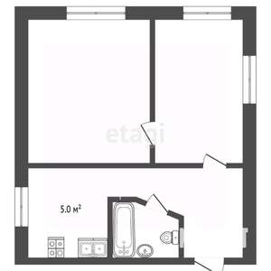 3-к квартира, вторичка, 46м2, 3/5 этаж
