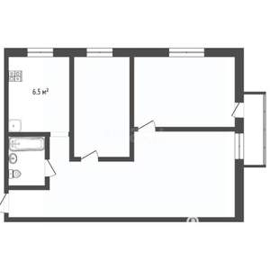 3-к квартира, вторичка, 53м2, 3/6 этаж