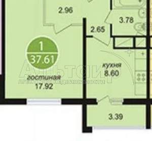 1-к квартира, вторичка, 36м2, 19/19 этаж