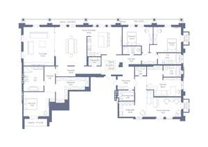 6-к квартира, вторичка, 310м2, 5/7 этаж