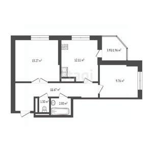 2-к квартира, вторичка, 57м2, 11/24 этаж