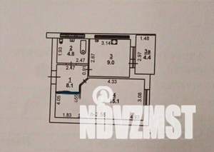1-к квартира, вторичка, 42м2, 7/16 этаж