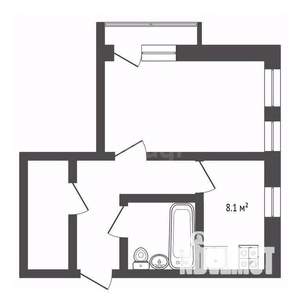 1-к квартира, вторичка, 37м2, 5/5 этаж